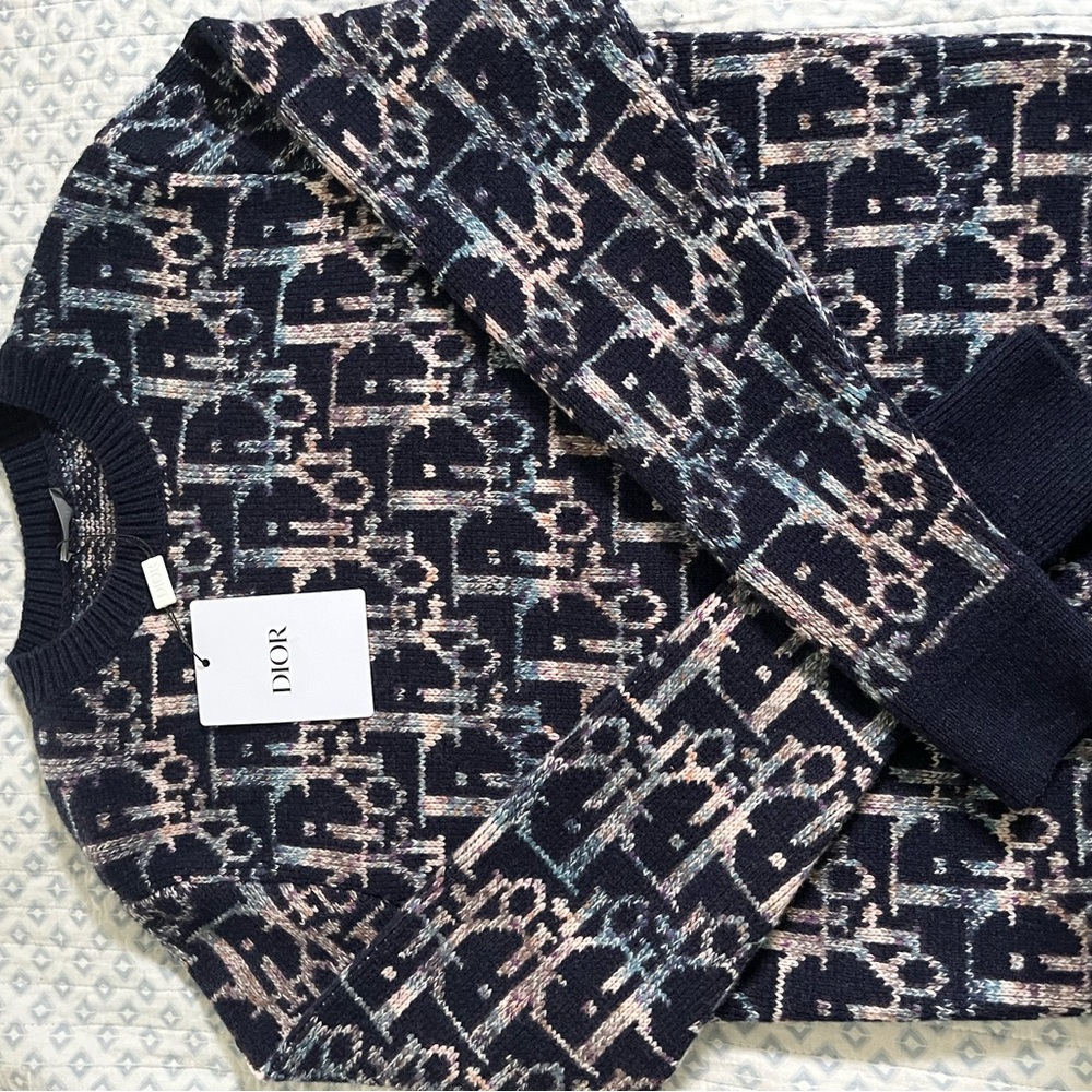 Dior Blue Crewneck Sweater
